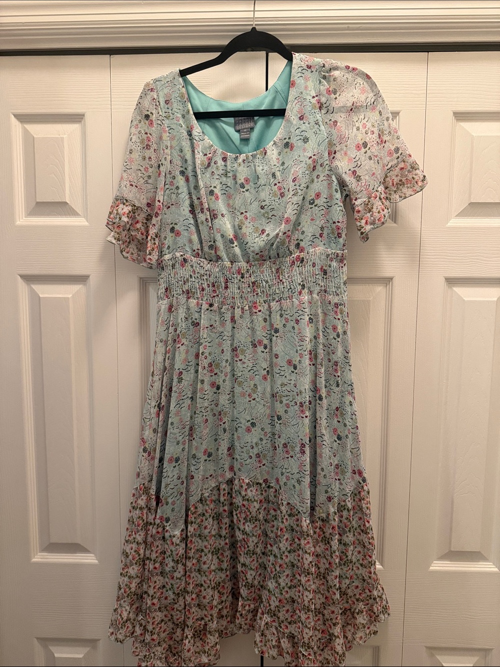 Rabbit Rabbit Rabbit Pastel Mint Floral Dress